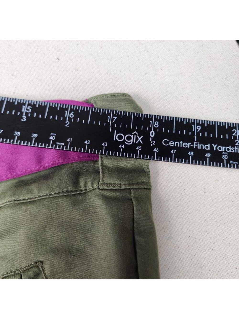 Nike DRI-FIT Women's Utility Cargo Olive Green Pants w/Fabric Belt Sz L 36/31 - Picture 14 of 16